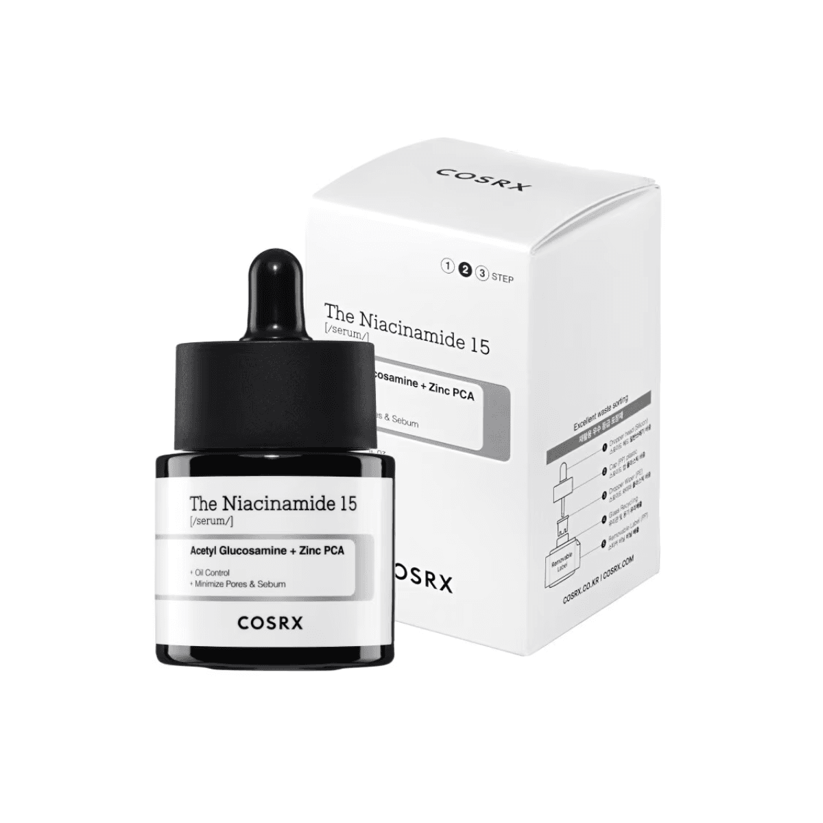 THE NIACINAMIDE 15 ACETYL GLUCOSAMINE + ZINC SERUM